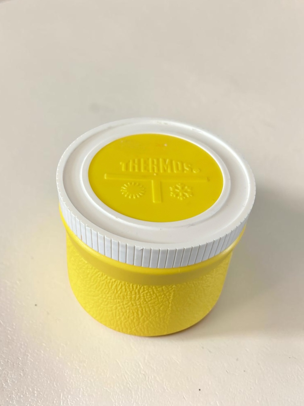 Vintage Canadian Thermos 6oz Food Jar Yellow Insulated Lunch Container